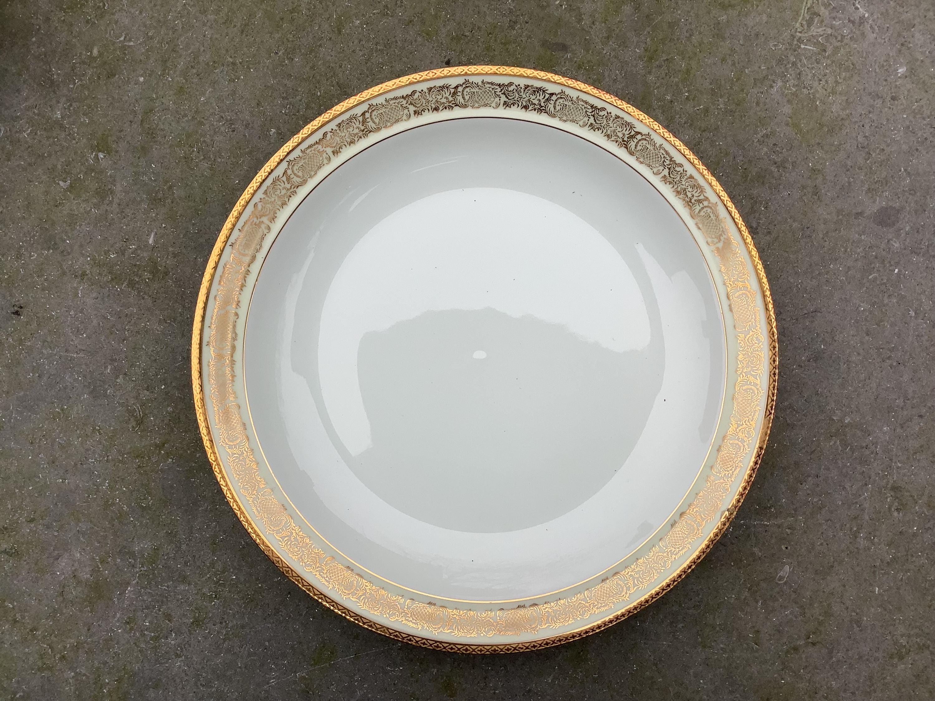 陶器のサービングプレートとナイフセット　リモージュ　ジョルジュボワイエ　新品 陶器のサービングプレートとナイフセット リモージュ ジョルジュ