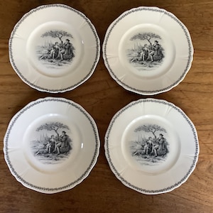 Mosa Maastricht Plateel set of 4 landscape plates.