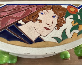 Orchies France art nouveau bowl.