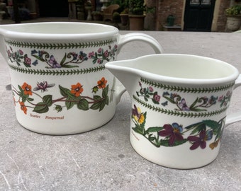 Portmeirion Variations Susan Williams Ellis set of 2 milk jugs.