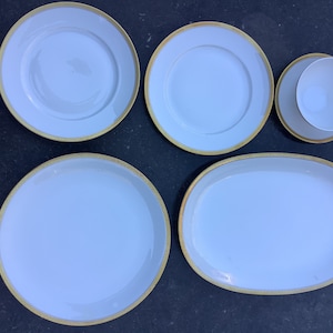 Thomas Germany white with gold for Buss Bruxelles set of 5.