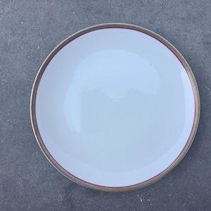 Winterling Bavaria white bowl with red and gold 30.5 cm. average.