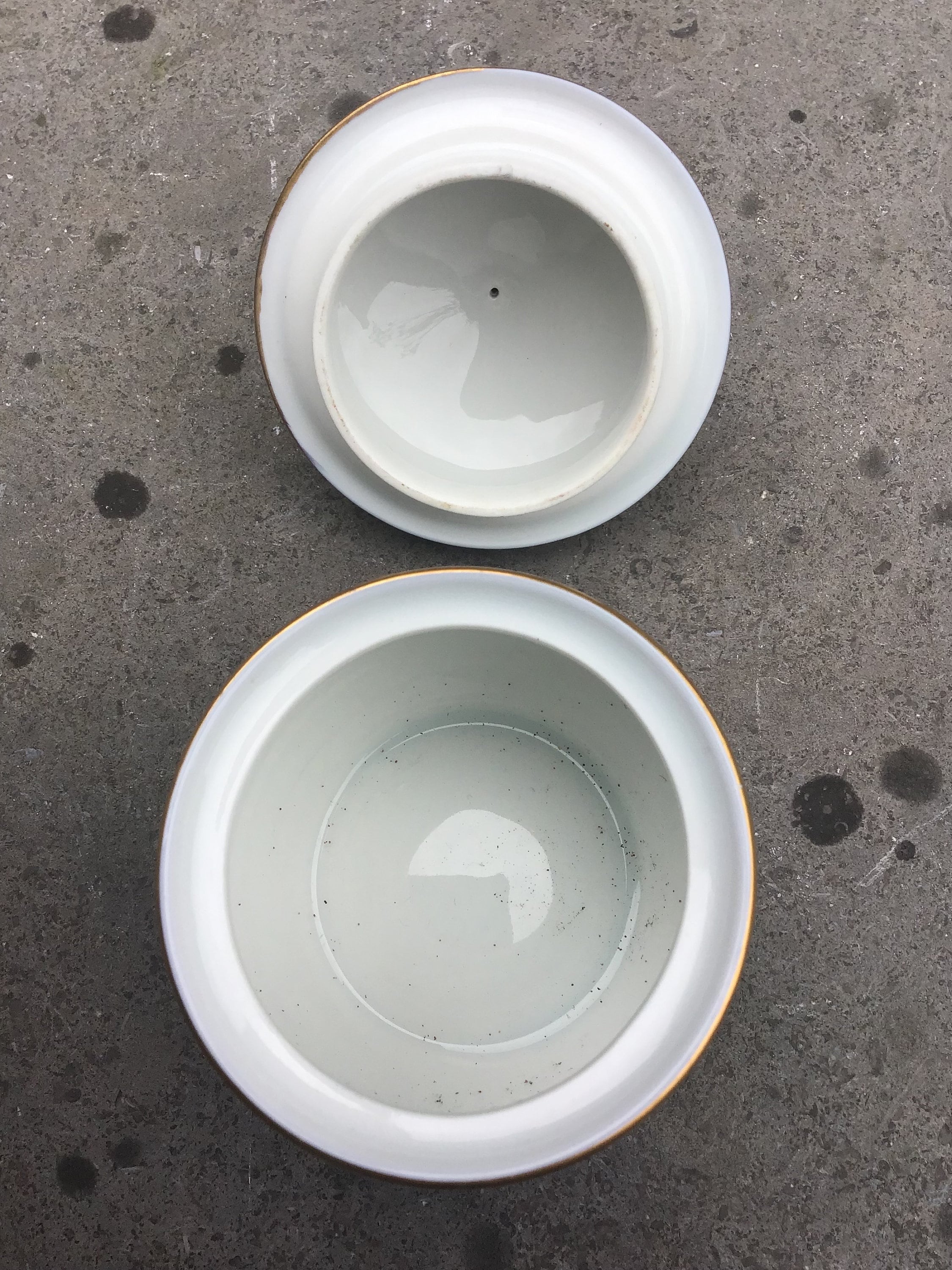 Hutschenreuther Olivia Set of 3 Items White Blue Gold. - Etsy