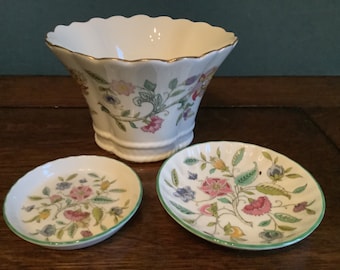 Minton Haddon Hall Boxed English Bone China ~ Dish and Toothpick