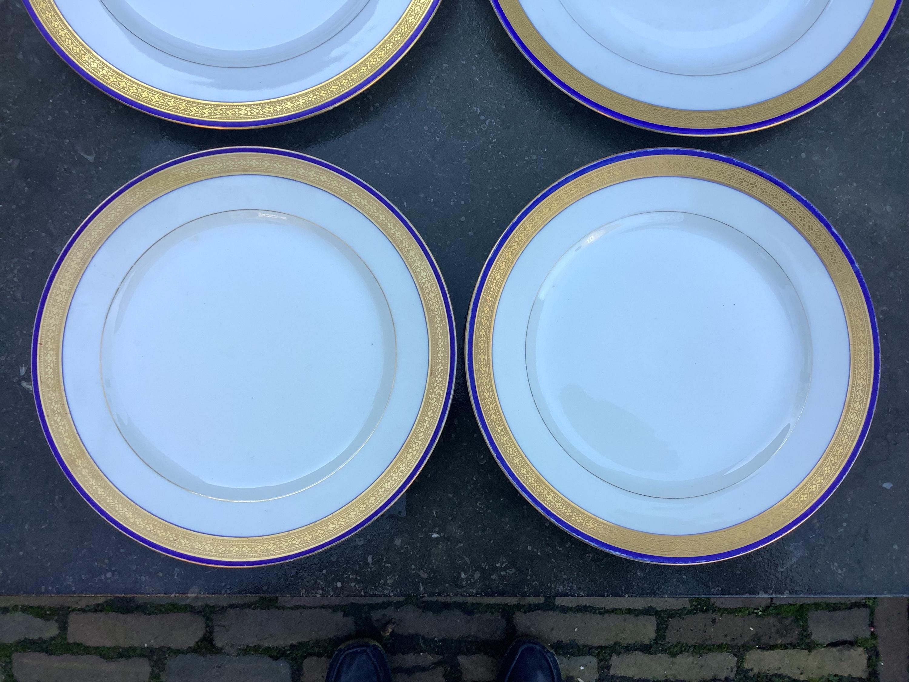 RAYNAUD LIMOGESプレート4枚セット Limoges Raynaud & Co の 4 サイズのプレート 8 枚セット。 - Etsy 日本