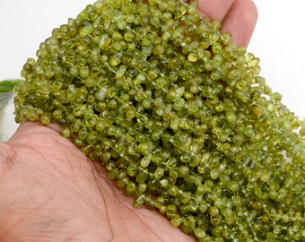 100% Natural Peridot Beads Strand, 15 Inches, Teardrop Beads, Gemstone Glitter Beads, Smooth Loose Beads, Gemstone Jewelry Wholesale Lot