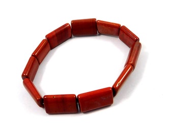 Red Jasper Bracelet, Designer Glitter Rare Bracelet, Chicklet Beads Bracelet, 100% Natural Gemstone Bracelet, Gemstone Jewelry Wholesale Lot