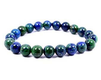 Azurite Bracelet, Bracelets for Healing, 100% Natural Gemstone Bracelet, 8mm Beads Bracelet, Glitter Rare, Gemstone Jewelry Wholesale Lot