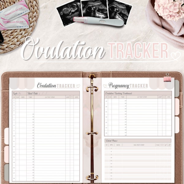 Ovulation Tracker - Ovulation Strip Tracker - OPK Strip Tracker - TTC Tracker