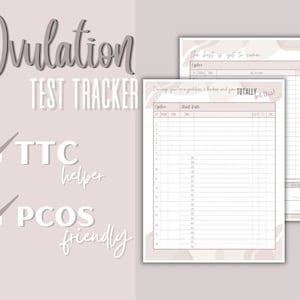 Ovulation Tracker - Test Strip Tracker - Fertility Tracker