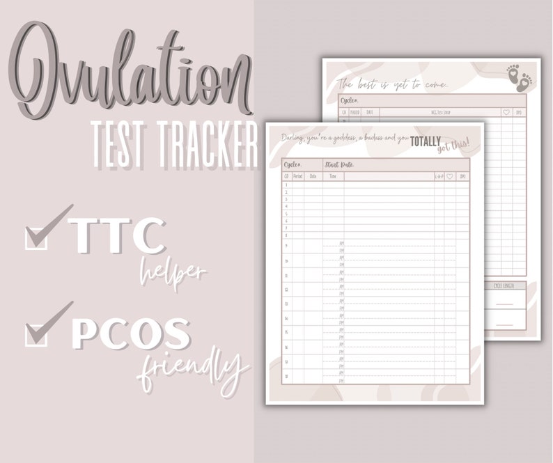 Ovulation Tracker - Test Strip Tracker - Fertility Tracker image 1