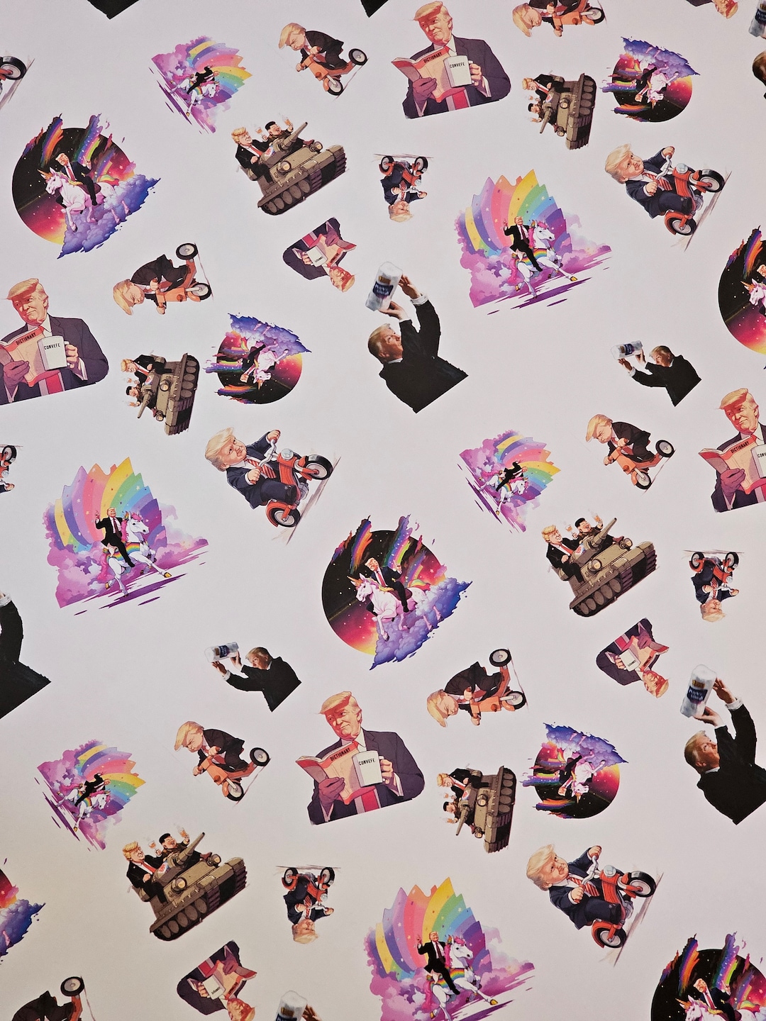 Donald Trump Gag Gift Wrapping Paper Etsy