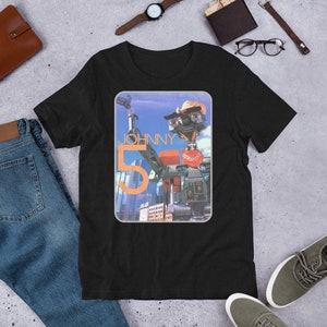 Shirt - Short Circuit. 1980s cult movie featuring the beloved robot Johnny 5. V3