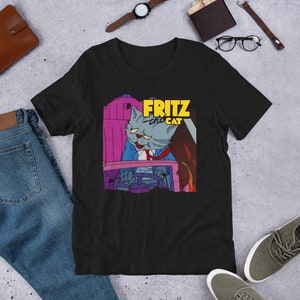 Shirt - Fritz the Cat, película independiente estadounidense de 1972 escrita y dirigida por Ralph Bakshi. V5