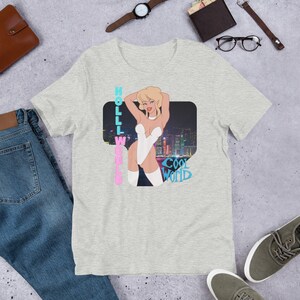 Shirt - Cool World, 1992 American live-action/animated comedy fantasy film by Ralph Bakshi. Kim Basinger, Gabriel Byrne and Brad Pitt. V5