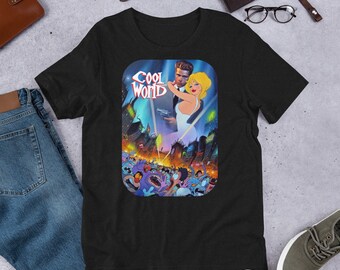 Shirt - Cool World, 1992 American live-action/animated comedy fantasy film by Ralph Bakshi. Kim Basinger, Gabriel Byrne and Brad Pitt. V1