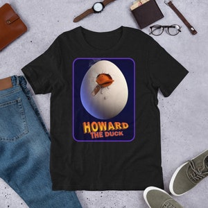 Shirt - Howard the Duck 1986 Superhero comedy film by Willard Huyck starring Lea Thompson, Jeffrey Jones, and Tim Robbins. V3