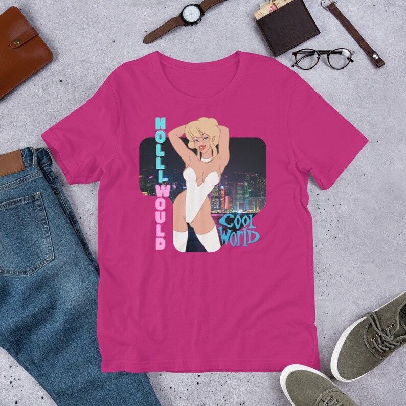 Shirt - Cool World, 1992 American live-action/animated comedy fantasy film by Ralph Bakshi. Kim Basinger, Gabriel Byrne and Brad Pitt. V5