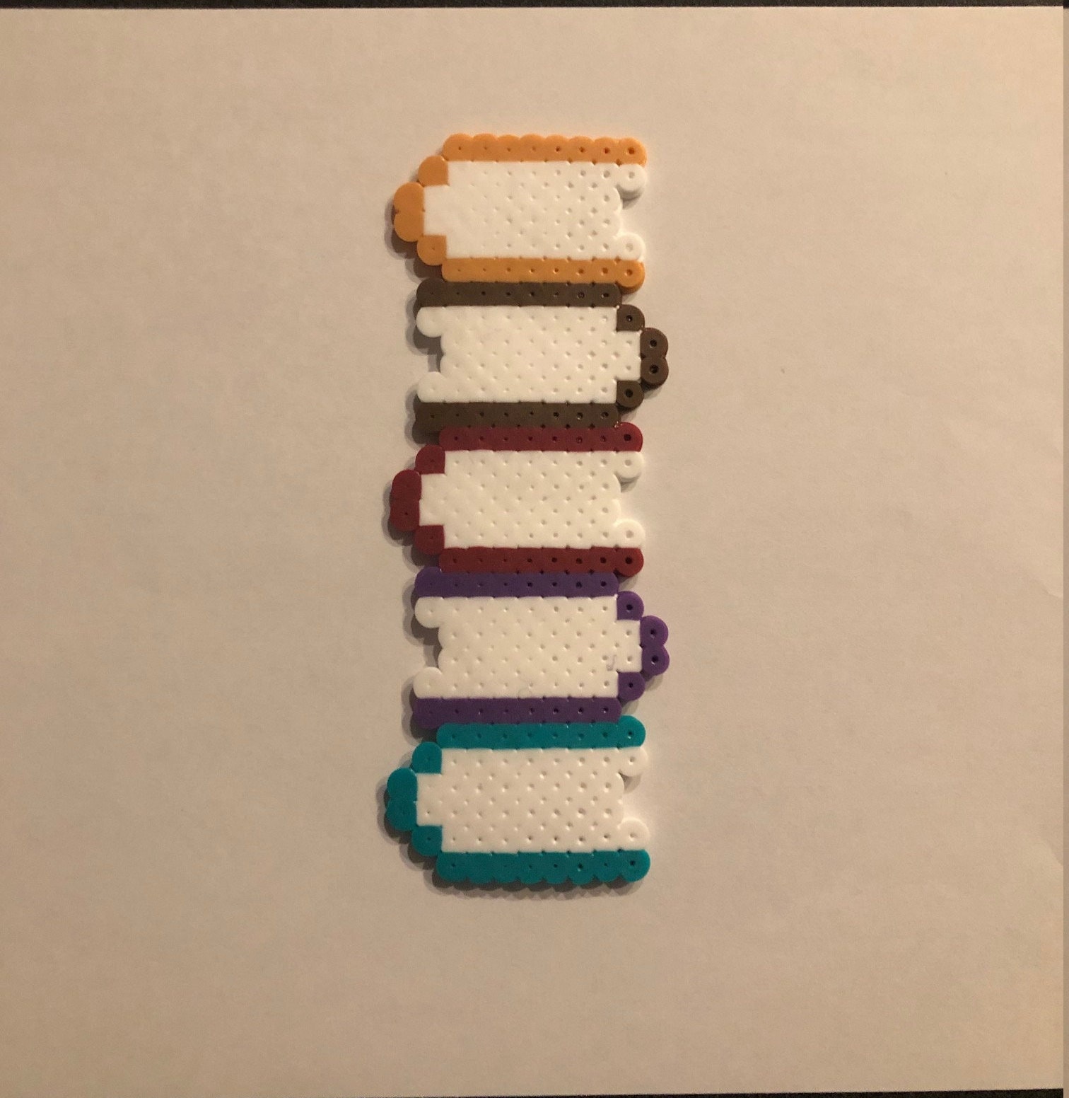 Book Bookmark Perler Bead Etsy