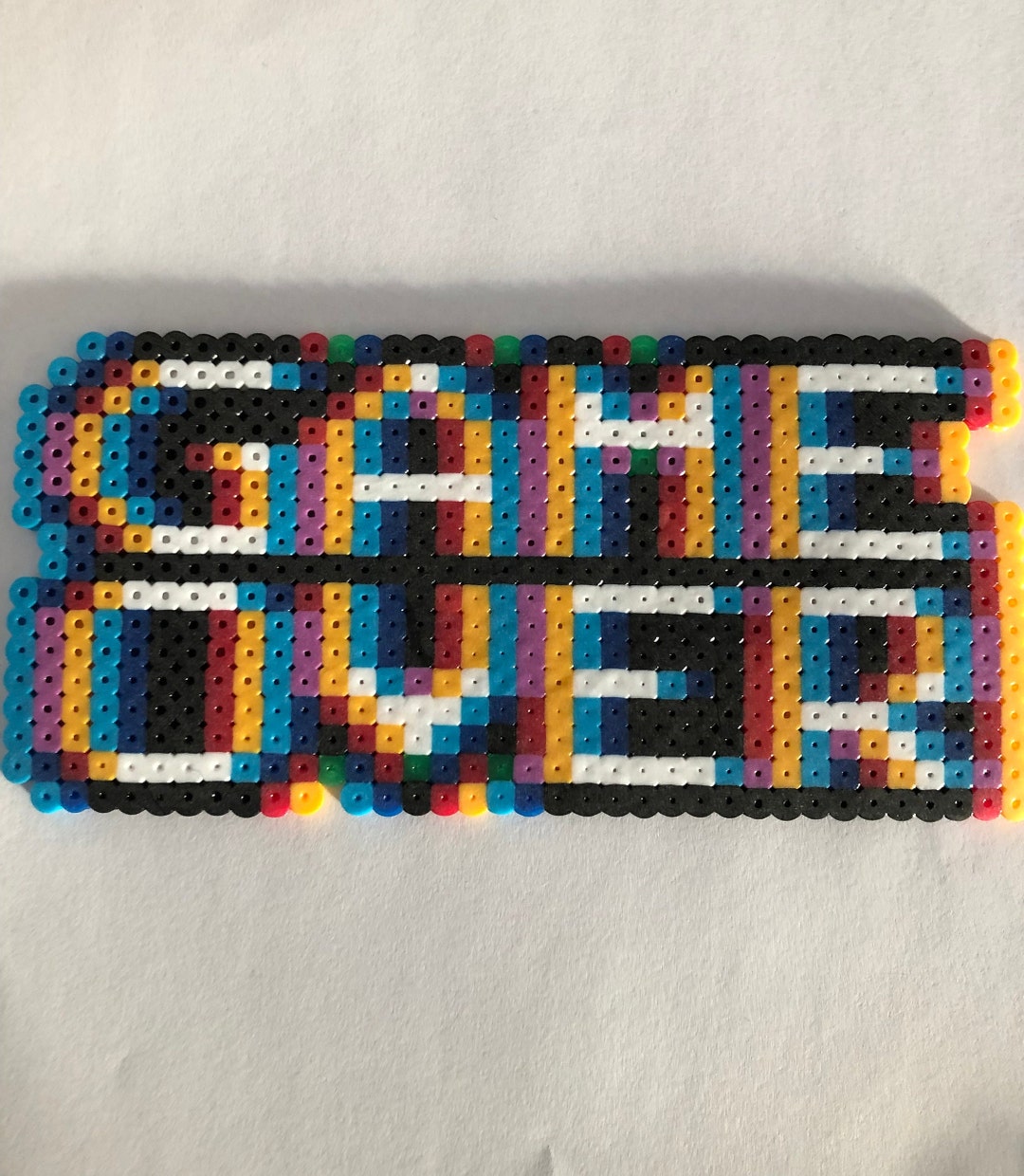 Game Over Perler Bead Sign Etsy