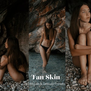 10 TAN SKIN Lightroom Mobile & Desktop Presets | Golden Summer Skin Preset | vsco Preset | Beach Preset | Travel Blogger Preset