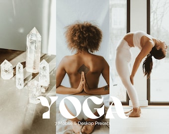 AESTHETIC VSCO YOGA Lightroom mobile & deskop presets , Brown preset , White preset , Fitness presets , Gym presets , instagram presets