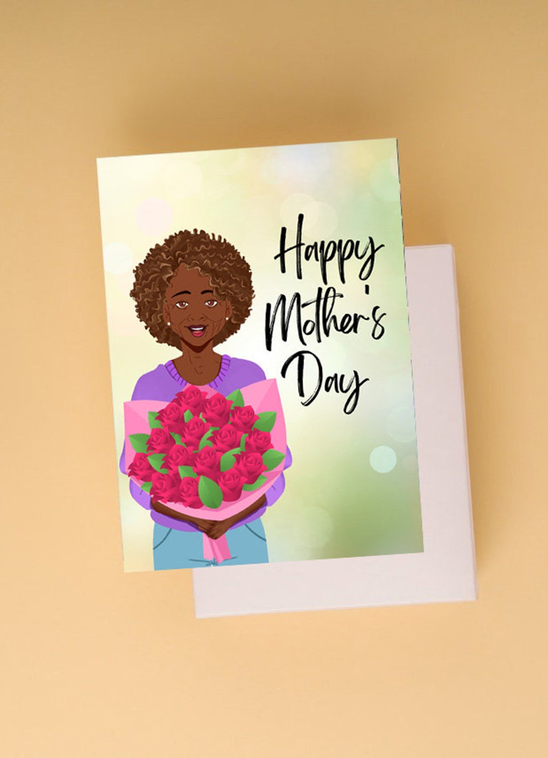Mother's Love Card, Black Mother's Day Card, Mother's Love, Black Women ...