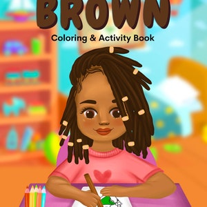 Black Girl Coloring Book and Activity Book, 50 pages, African American, Diverse Coloring Book, Little Black Girl Gifts, Black Girl book