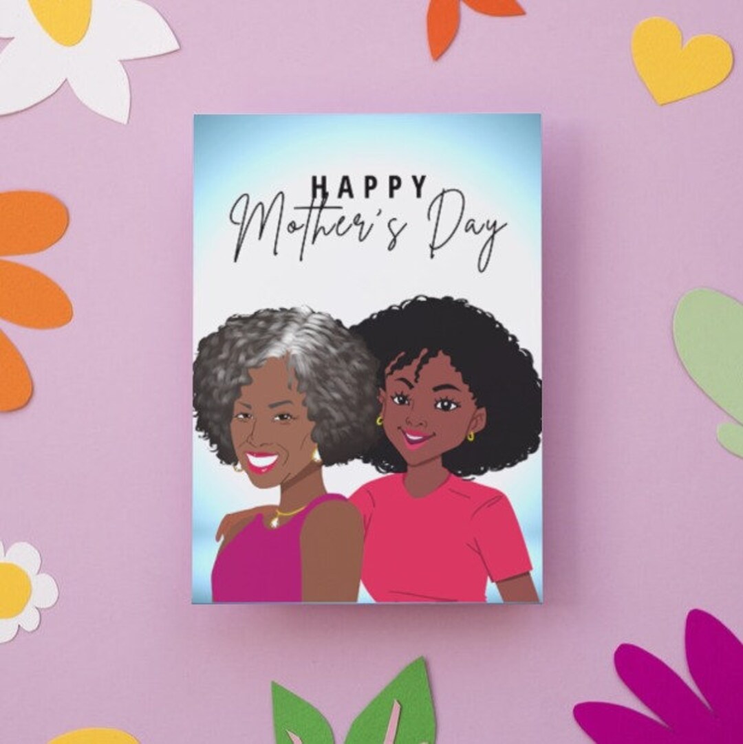 Mother's Love Card, Black Mother's Day Card, Mother's Love, Black Women ...