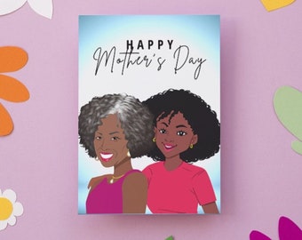 Mother's Love Card, Black Mother's Day Card, Mother's Love, Black Women cards, Mother's Greeting Card