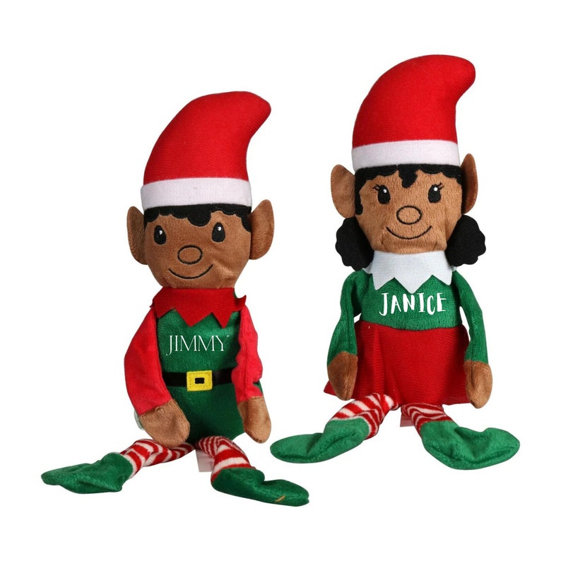 Personalized Black Elf on a Shelf Boy Girl, Props, Black Santa, Christmas Elf, Black, African