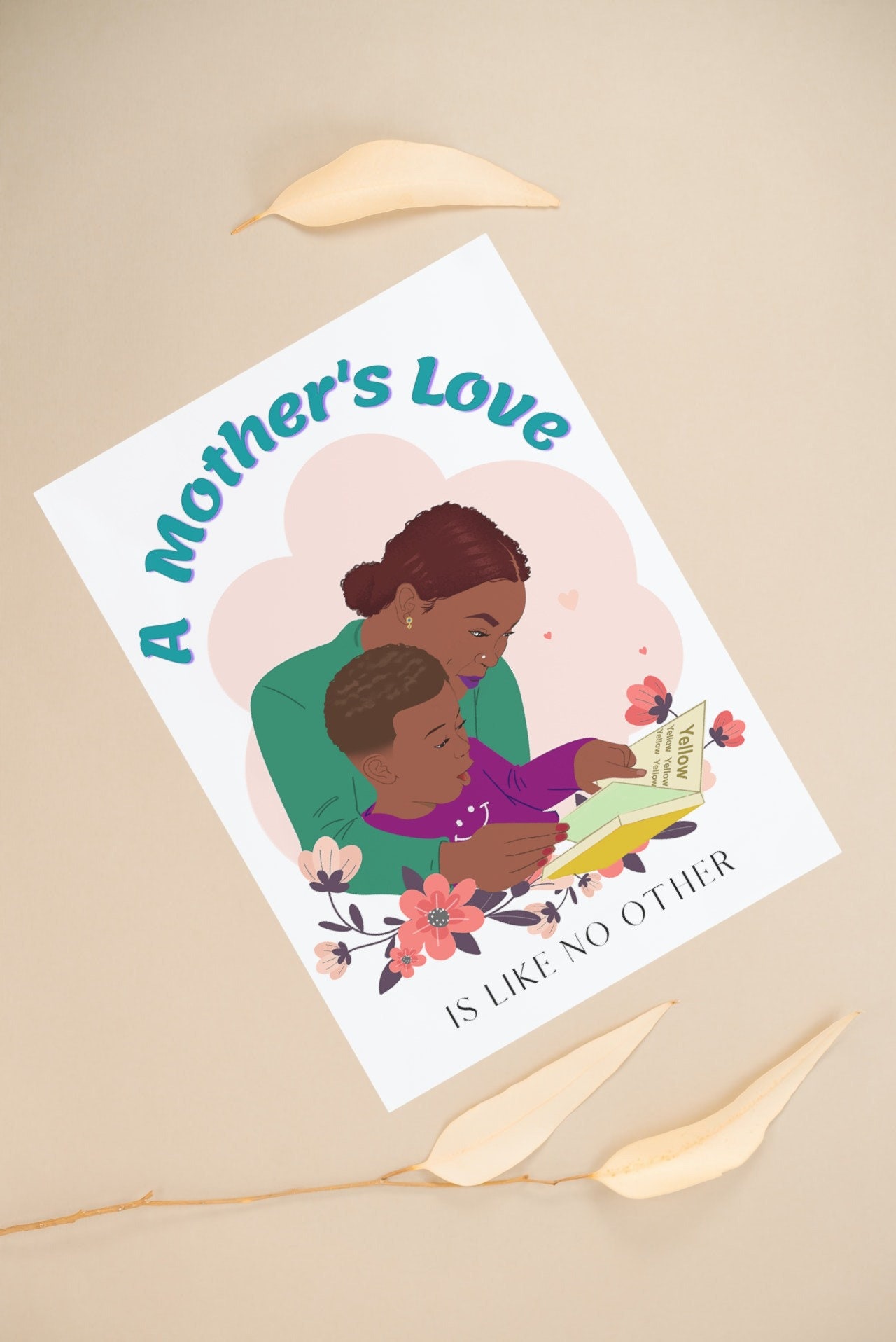 Mother's Love Card, Black Mother's Day Card, Mother's Love, Black Women ...