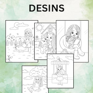 Printable Black Girl Coloring Book Sheets (5), Black Girls  activities, drawing, coloring book, printable activity sheets, , melanin