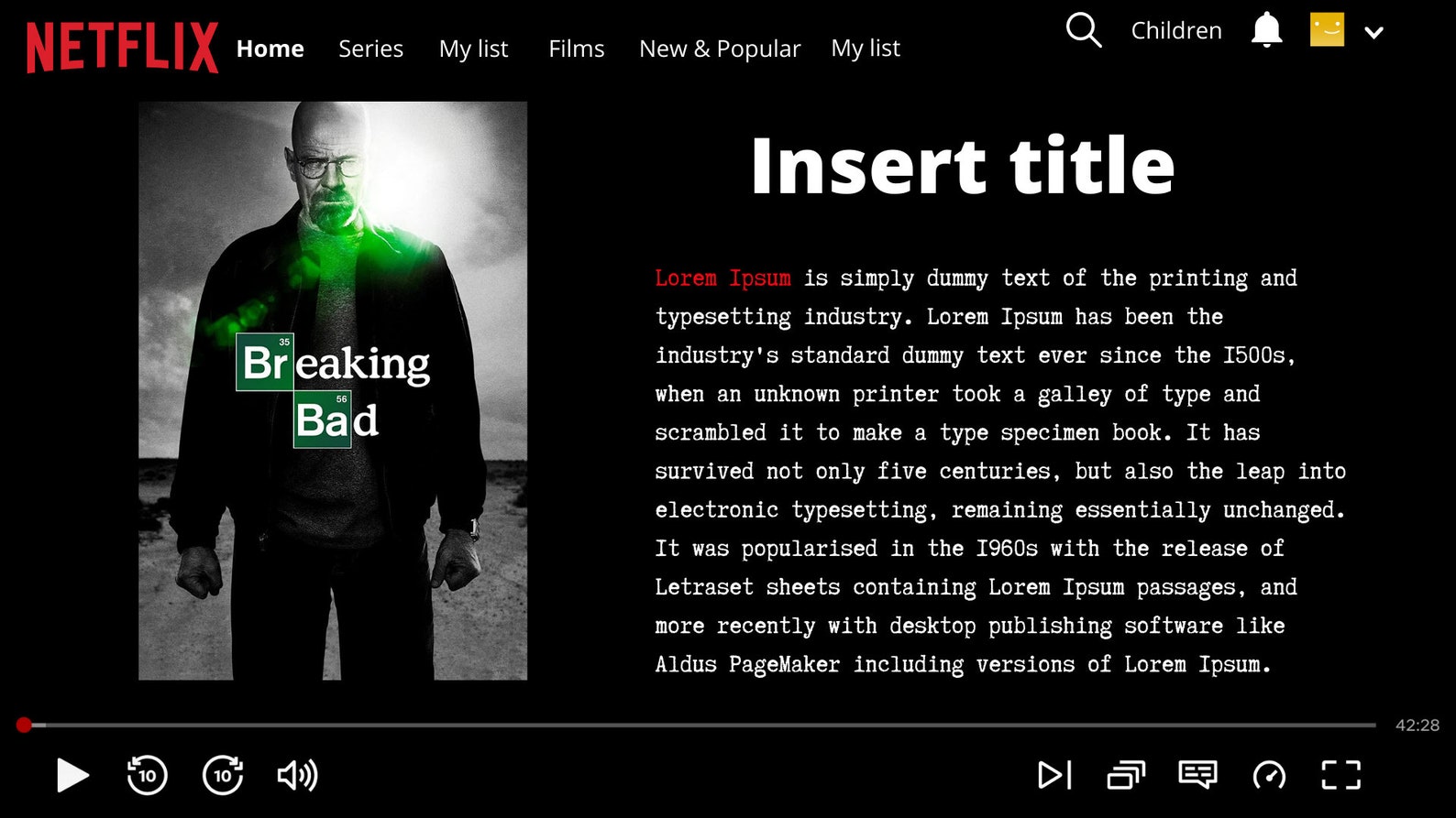 Netflix Canva Slideshow Presentation Template Download As Etsy