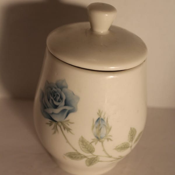 Sans soucis Chine Syracuse Concord Rose Covered Sugar Bowl 4 1/2 « Tall Made in USA