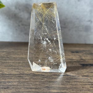 Golden Rutile Quartz Freeform | High-Quality Polished Tower for Manifestation, Abundance & Spiritual Growth