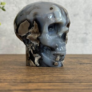 Stunning Volcano Agate Skull | Grounding & Emotional Healing