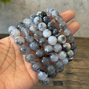 Natural Dendritic Agate Bracelets | Grounding & Stability | Spiritual Jewelry for Balance and Harmony
