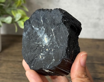 Raw Black Tourmaline Crystal | Natural Protection Stone | Grounding and Healing Crystal