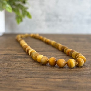Golden Tiger Eye Necklace – Handcrafted Healing Crystal Jewelry