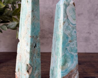 Blue Aragonite Towers | Calming Communication & Emotional Healing Crystal