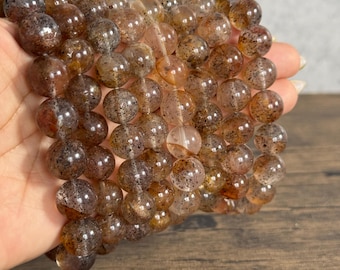 Sphalerite in Golden Healer Bracelet for Grounding and Transformation