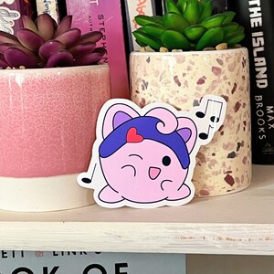 Singing Jigglypuff Vinyl Sticker/ Laptop Sticker