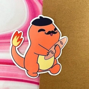 Adesivo in vinile Charmander francese/adesivo per laptop