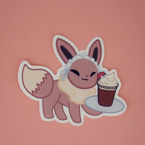 Eevee Dessert vinyl/laptop sticker