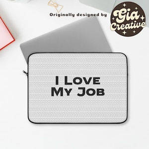 Funda para portátil de 13" con el mensaje "A la mierda con esto", funda para ordenador "Me encanta mi trabajo", regalos humorísticos para el trabajo, funda para tecnología, funda para oficina "A la mierda con esto", "A la mierda con esto"