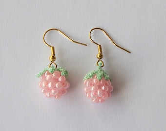 Raspberry earrings