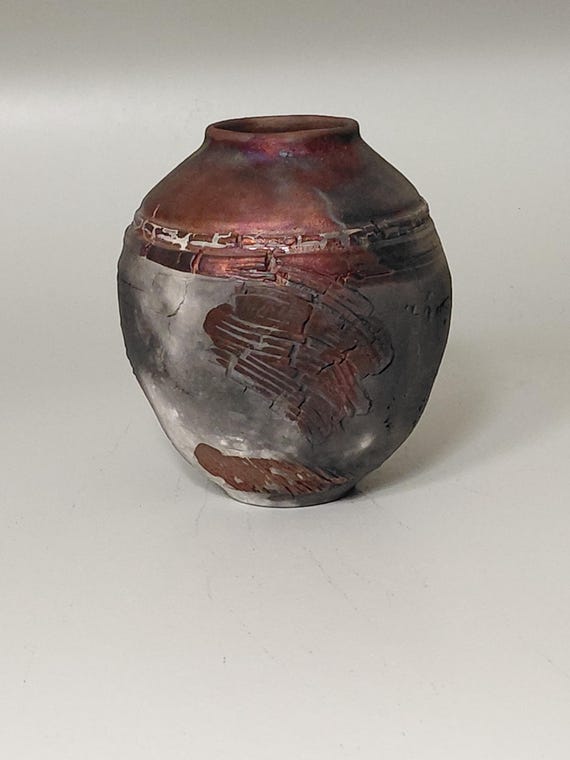 Handmade One-of-a-Kind Raku Vessel