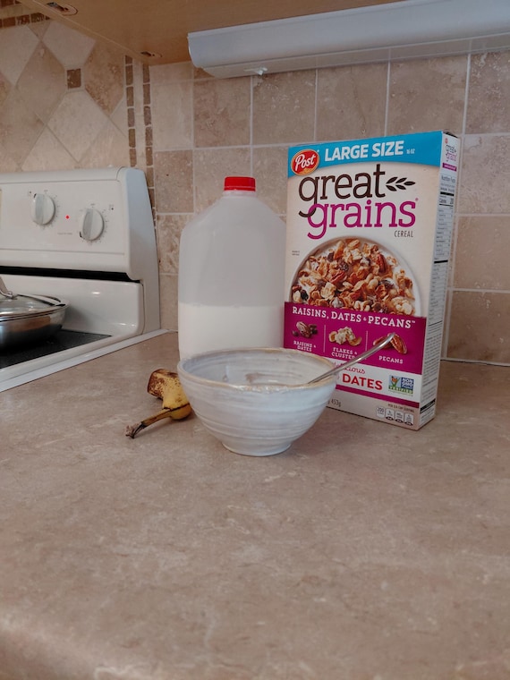 Handmade Hand Thrown Porcelain Bowl.