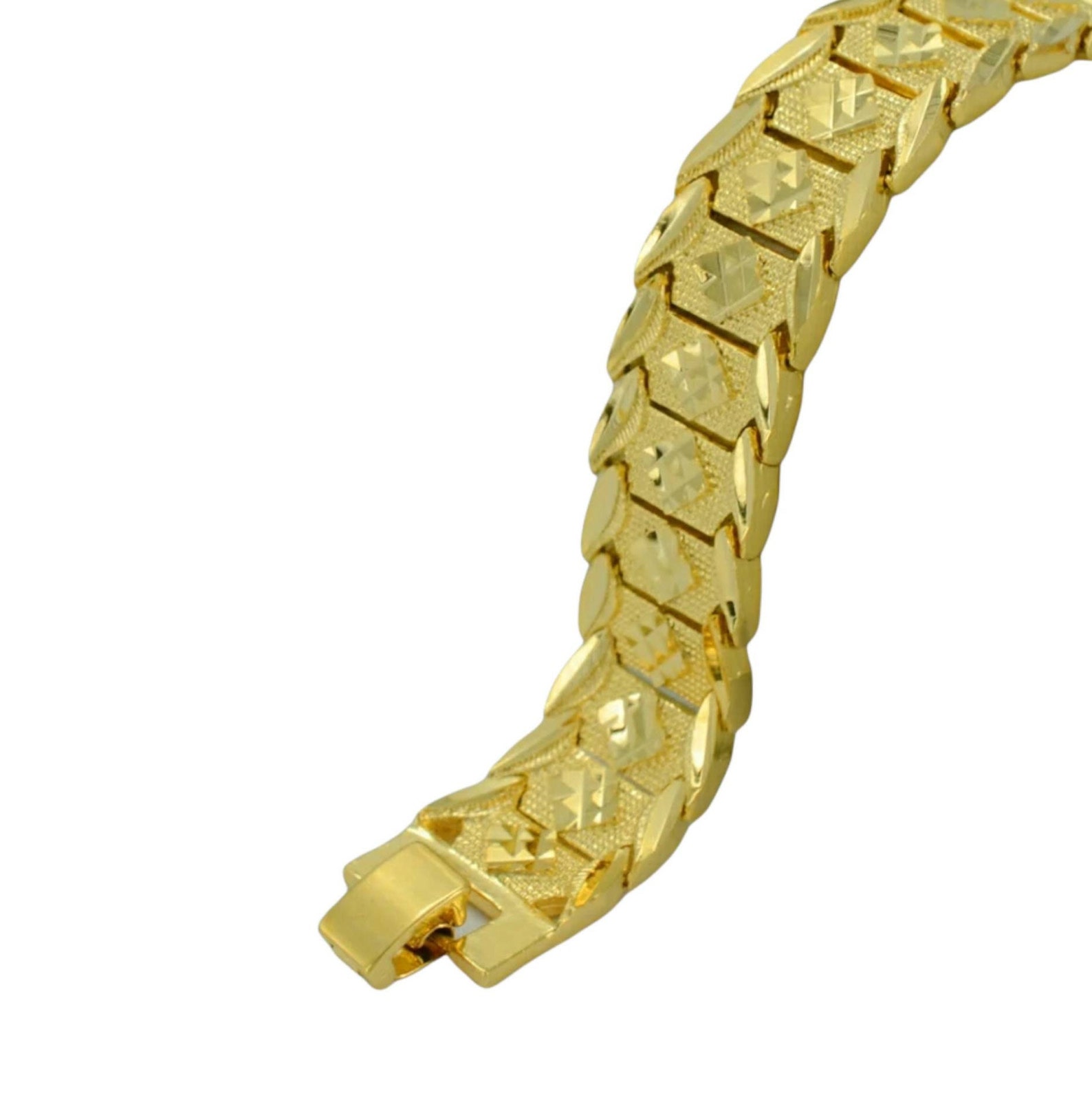 Gold Bracelet Men's Bracelet Gold 24K Gold Plated Etsy